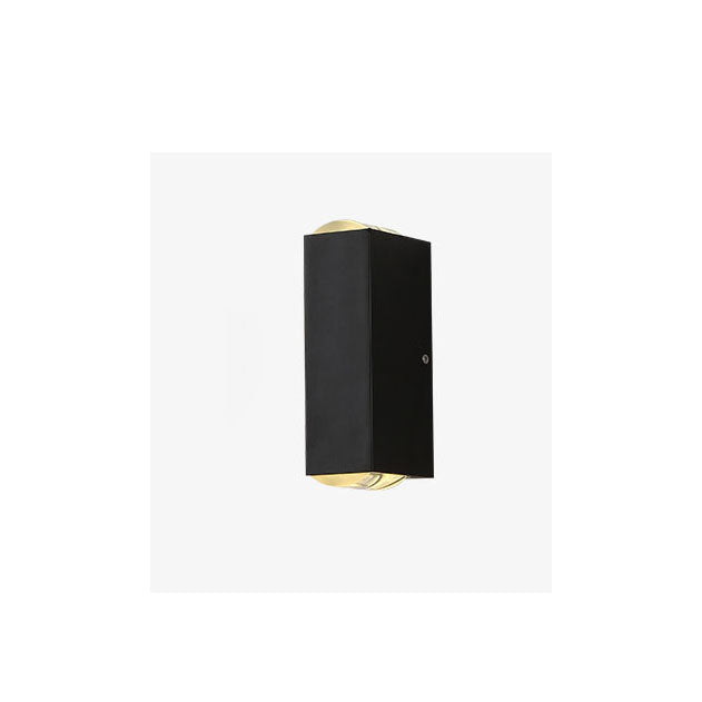 Ashford Twin Beam Wall Sconce, Black LED Up Down Indoor Wall Light for Hallway, Stairway & Covered Porch