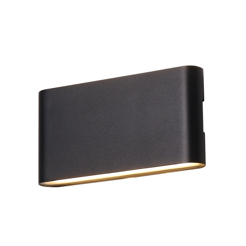 Fenwick Compact Wall Light, Slim Black White IP65 Waterproof LED Outdoor Sconce for Doorway & Narrow Wall
