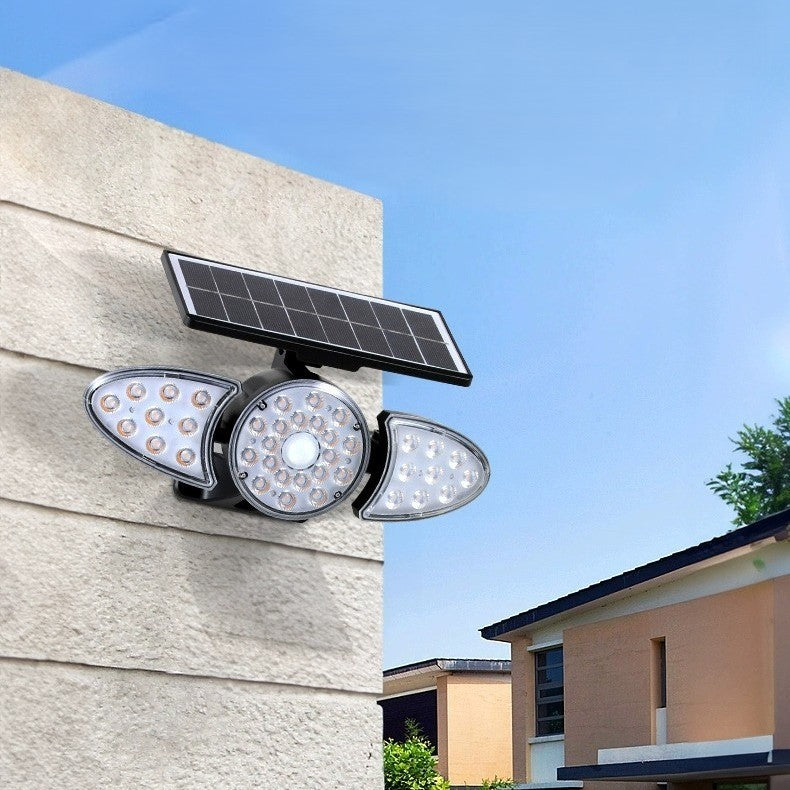 Norton Solar Wedge Sconce, Black Wireless Solar Outdoor Wall Light for Fence, Shed & Gate Post