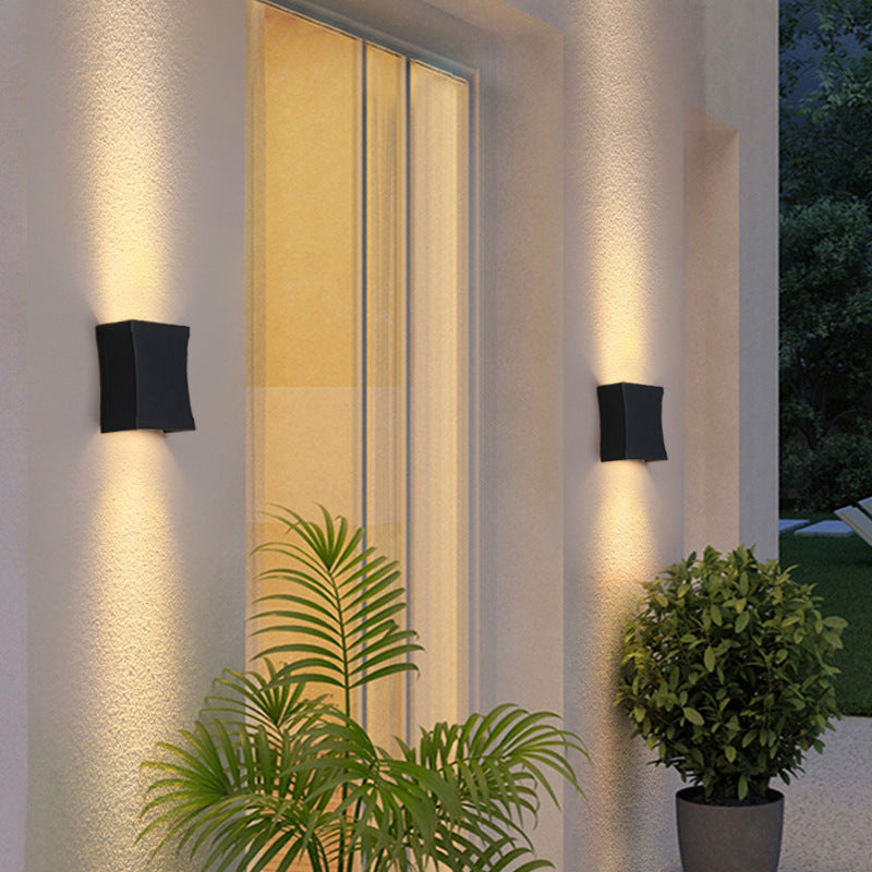 Nash Slim Wall Light, Ultra Slim Black IP65 Waterproof LED Outdoor Sconce for Door Reveal & Narrow Passage