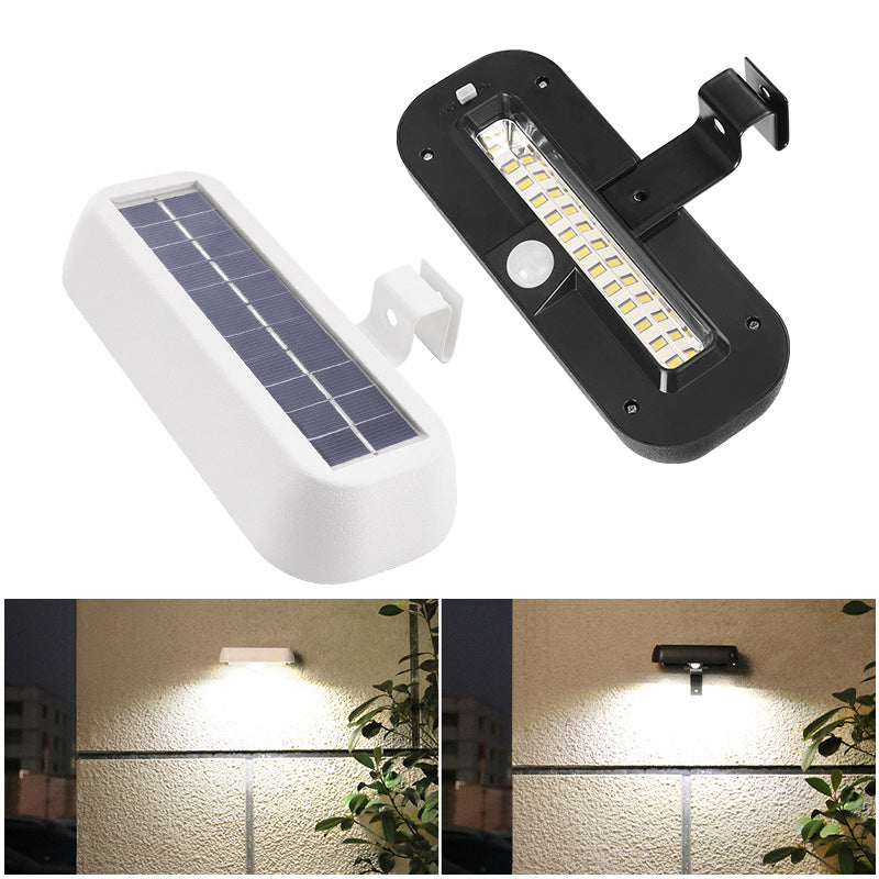 Reeve Solar Security Light, Black Waterproof Wireless Solar Wall Light for Gate, Door & Garage
