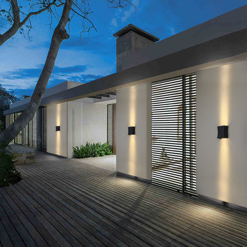 Nash Slim Wall Light, Ultra Slim Black IP65 Waterproof LED Outdoor Sconce for Door Reveal & Narrow Passage