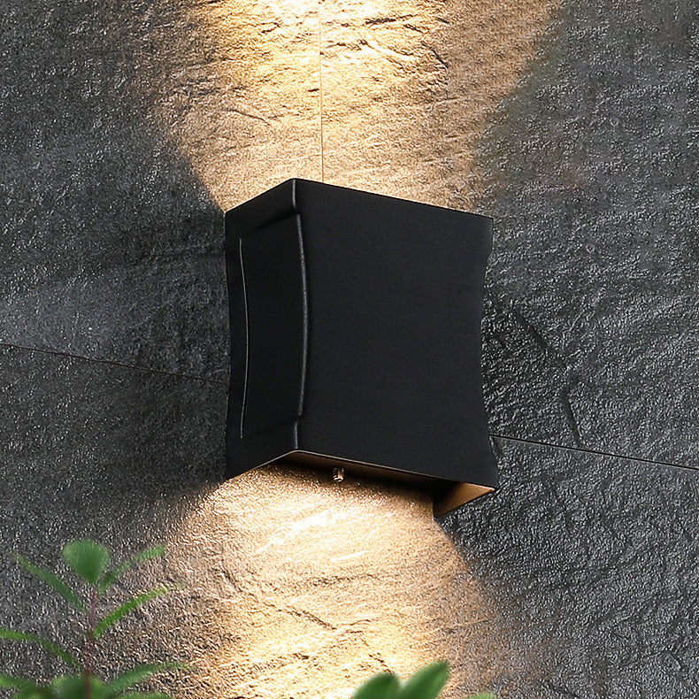 Nash Slim Wall Light, Ultra Slim Black IP65 Waterproof LED Outdoor Sconce for Door Reveal & Narrow Passage
