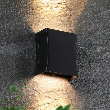 Nash Slim Wall Light, Ultra Slim Black IP65 Waterproof LED Outdoor Sconce for Door Reveal & Narrow Passage