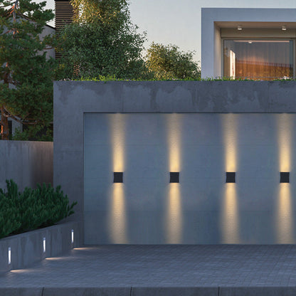 Nash Slim Wall Light, Ultra Slim Black IP65 Waterproof LED Outdoor Sconce for Door Reveal & Narrow Passage