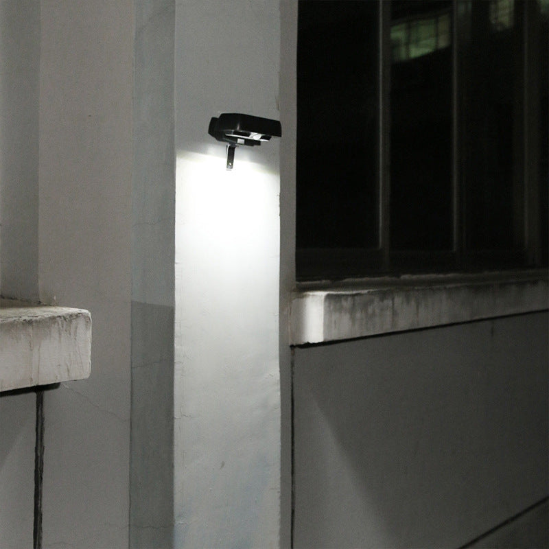 Reeve Solar Security Light, Black Waterproof Wireless Solar Wall Light for Gate, Door & Garage