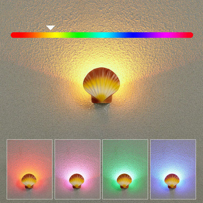 Cowrie Shell Wall Sconce, IP65 Waterproof LED Outdoor Wall Light for Courtyard, Terrace & Garden Wall