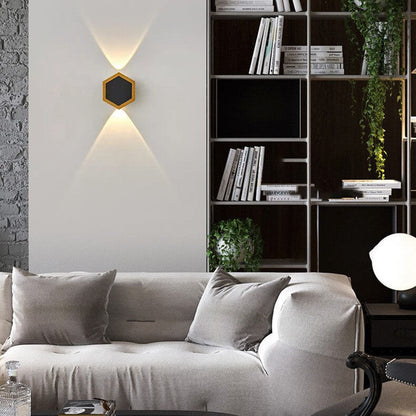 Comb Hexagon Wall Sconce, Honeycomb LED Outdoor Wall Light for Patio, Entrance & Garden Wall