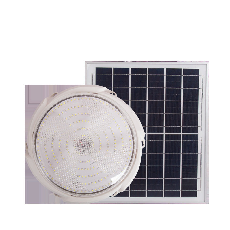 Solstice Solar Ceiling Light, White Solar Shed Light for Workshop, Summerhouse & Garden Room