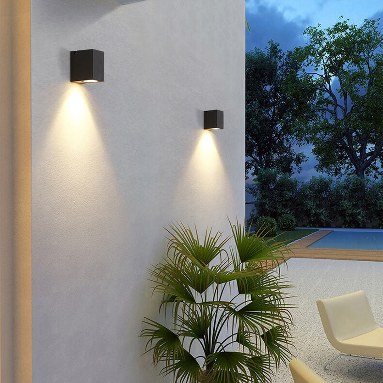 Pike Adjustable Spot Sconce, Small Black Grey IP65 Waterproof GU10 Outdoor Spotlight for Tree, Wall & House Number