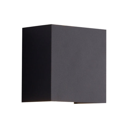 Corby Square Beam Sconce, Black IP65 Waterproof 6W 12W LED Outdoor Wall Light for Brick, Stone & Textured Facade