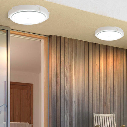 Solstice Solar Ceiling Light, White Solar Shed Light for Workshop, Summerhouse & Garden Room