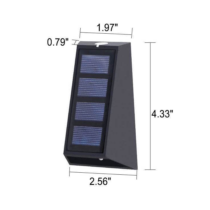 Aurora Solar Colour Light, Black Wireless Solar RGB Colour Changing Garden Light for Fence, Patio & Deck