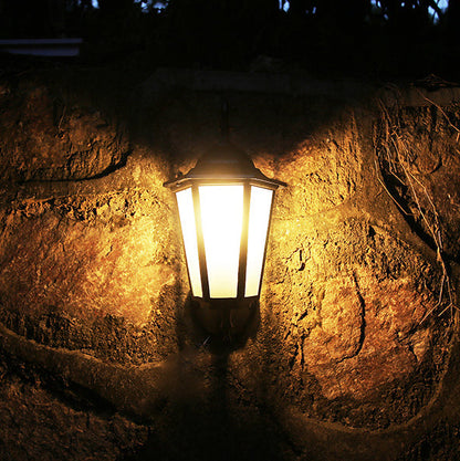 Ellerby Frosted Glass Wall Lantern, Black Bronze IP65 Waterproof Outdoor Porch Light for Front & Side Door