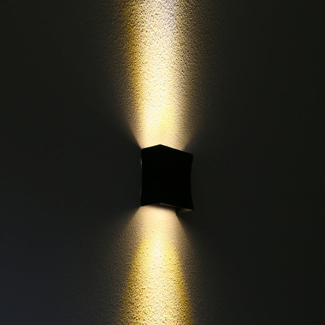 Nash Slim Wall Light, Ultra Slim Black IP65 Waterproof LED Outdoor Sconce for Door Reveal & Narrow Passage