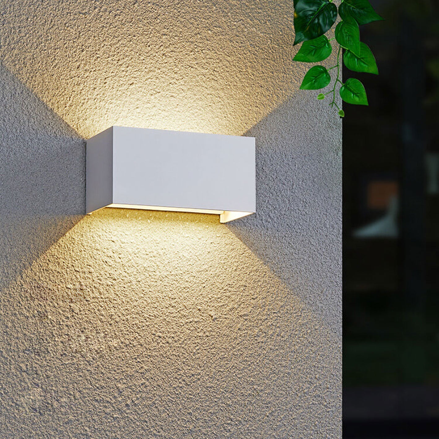 Wexford Up Down Wall Light, Black IP65 Waterproof LED Outdoor Wall Sconce for Front Door, Driveway & Garage