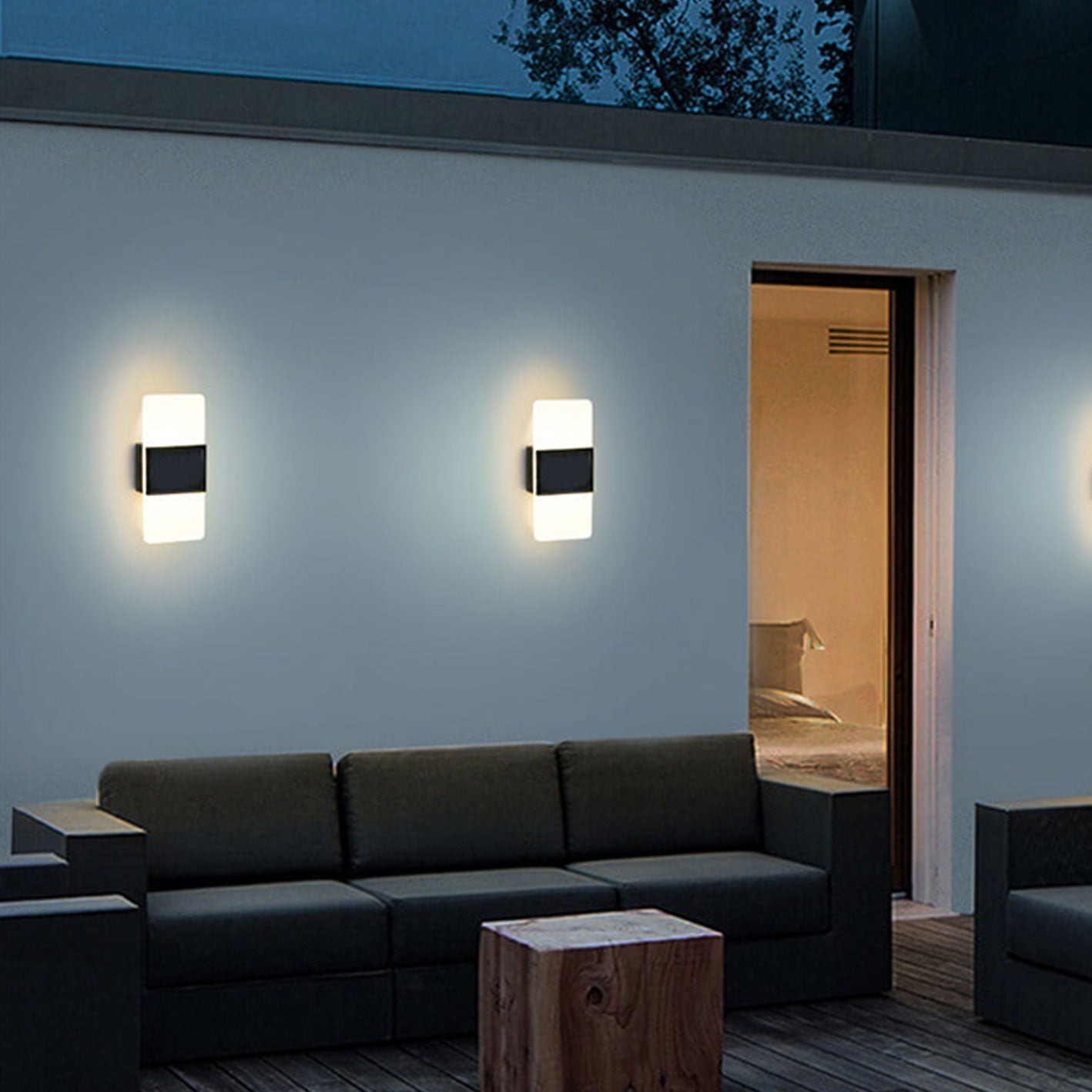 Hollis Solar Accent Light, White IP65 Waterproof Wireless Solar Fence Light for Garden Wall & Shed