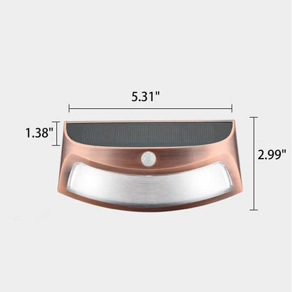 Alder Solar Motion Wall Light, Black or Rose Gold IP65 Waterproof Solar Motion Sensor Light for Gate, Shed & Garage