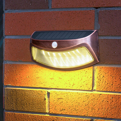 Alder Solar Motion Wall Light, Black or Rose Gold IP65 Waterproof Solar Motion Sensor Light for Gate, Shed & Garage
