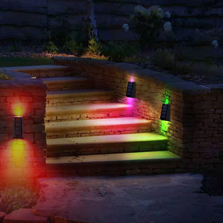 Aurora Solar Colour Light, Black Wireless Solar RGB Colour Changing Garden Light for Fence, Patio & Deck