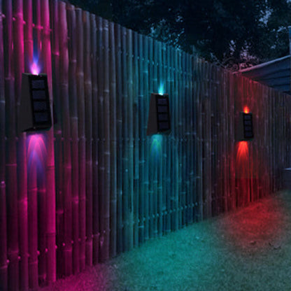 Aurora Solar Colour Light, Black Wireless Solar RGB Colour Changing Garden Light for Fence, Patio & Deck