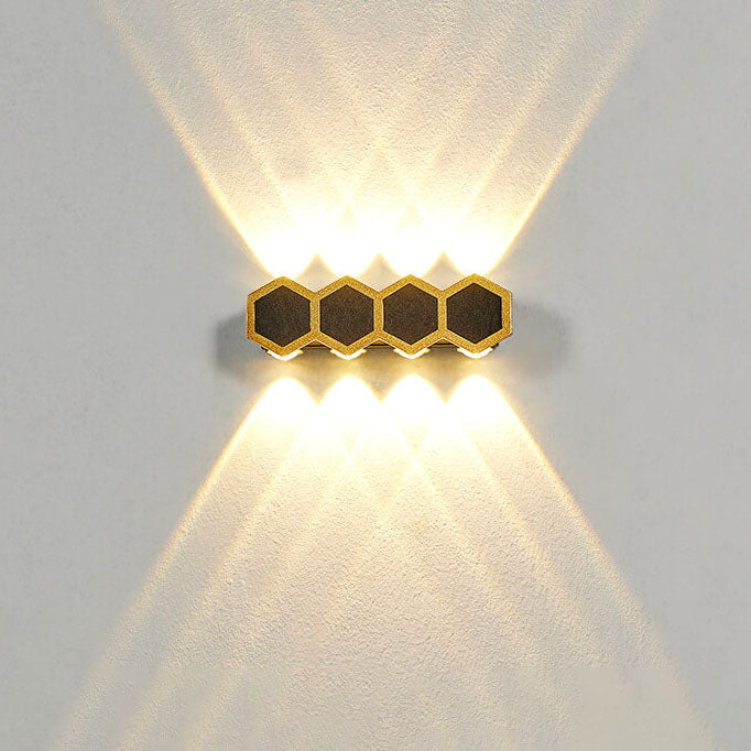 Comb Hexagon Wall Sconce, Honeycomb LED Outdoor Wall Light for Patio, Entrance & Garden Wall