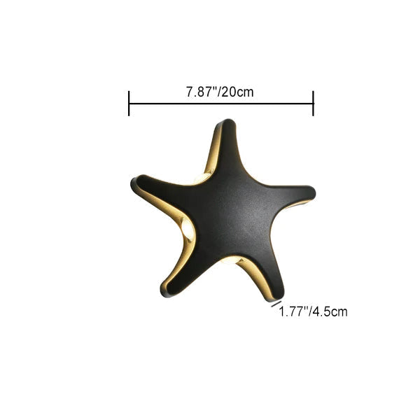 Anstey Fanned Wall Sconce, Slim Sand Black Marble IP65 Waterproof LED Outdoor Wall Light for Doorway & Balcony