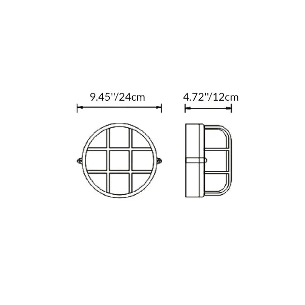 Ashby Frosted Globe Sconce, Frosted Glass E26 Wall Light for Covered Porch, Hallway & Workshop