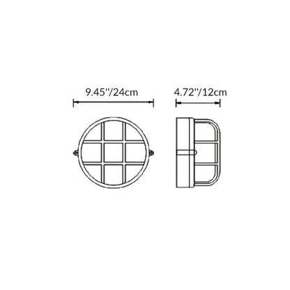 Ashby Frosted Globe Sconce, Frosted Glass E26 Wall Light for Covered Porch, Hallway & Workshop