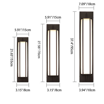 Sandell Dolomite Bollard Light, LED Garden Bollard Path Light for Driveway, Border & Walkway