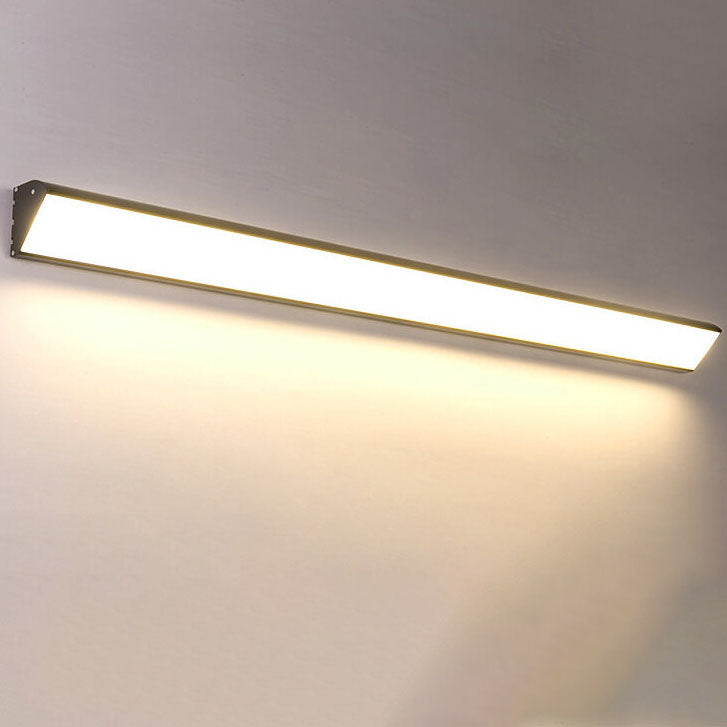 Ridley Wide Bar Wall Light, Black IP65 Waterproof LED Outdoor Linear Sconce for Garage, Facade & Garden Wall