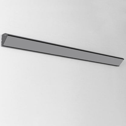 Ridley Wide Bar Wall Light, Black IP65 Waterproof LED Outdoor Linear Sconce for Garage, Facade & Garden Wall