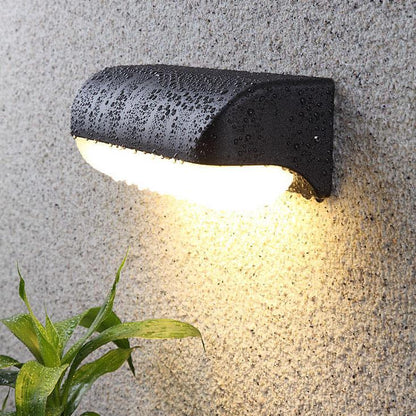 Ellery Ring Wall Sconce, Retro Black IP65 Waterproof LED Up Down Outdoor Light for Porch & Brick Wall