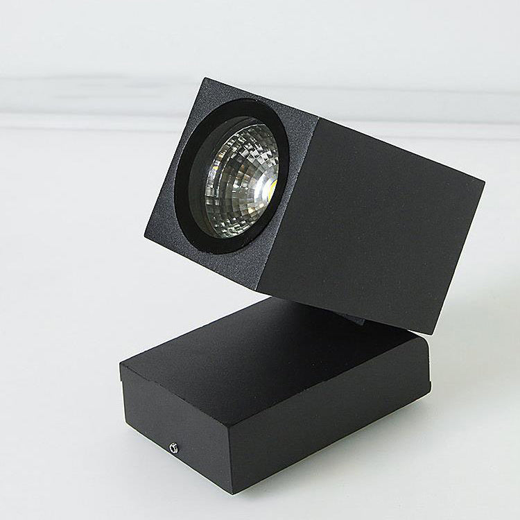 Pike Adjustable Spot Sconce, Small Black Grey IP65 Waterproof GU10 Outdoor Spotlight for Tree, Wall & House Number