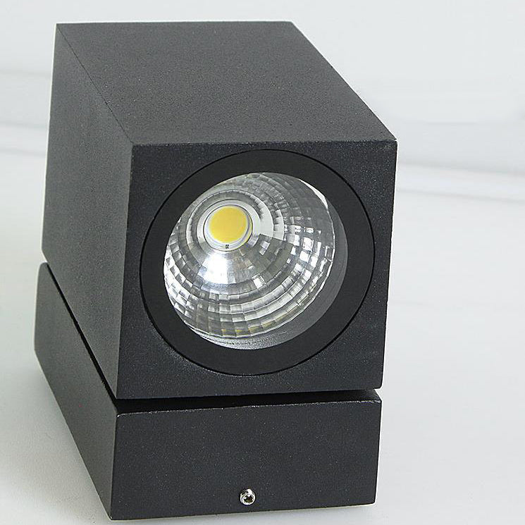 Pike Adjustable Spot Sconce, Small Black Grey IP65 Waterproof GU10 Outdoor Spotlight for Tree, Wall & House Number