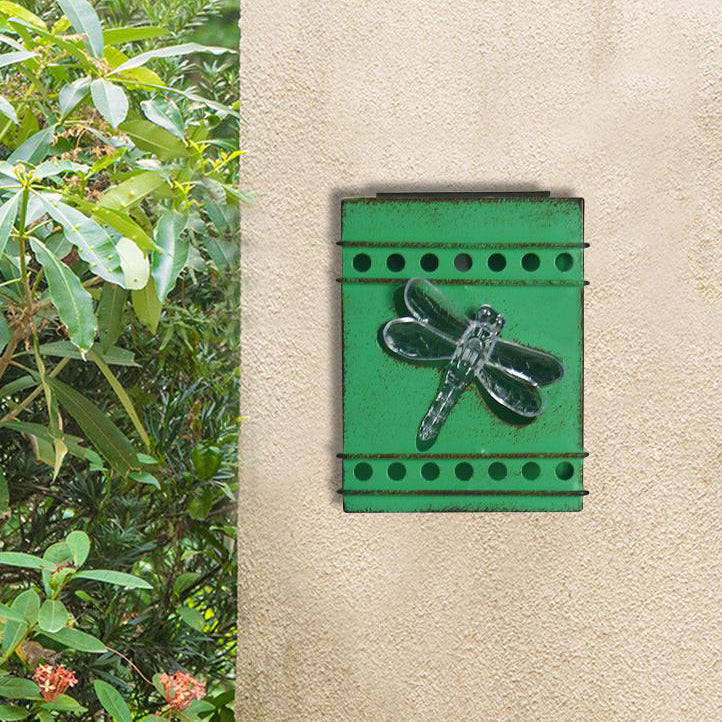 Meadowlark Solar Garden Accent Light, Aged Green Solar Stake Light for Border & Planting