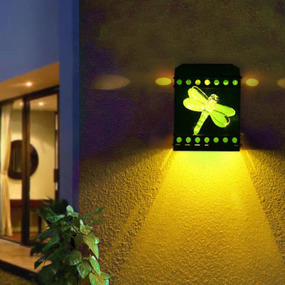 Meadowlark Solar Garden Accent Light, Aged Green Solar Stake Light for Border & Planting