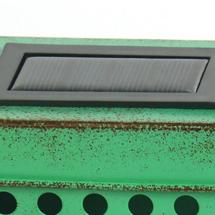 Meadowlark Solar Garden Accent Light, Aged Green Solar Stake Light for Border & Planting