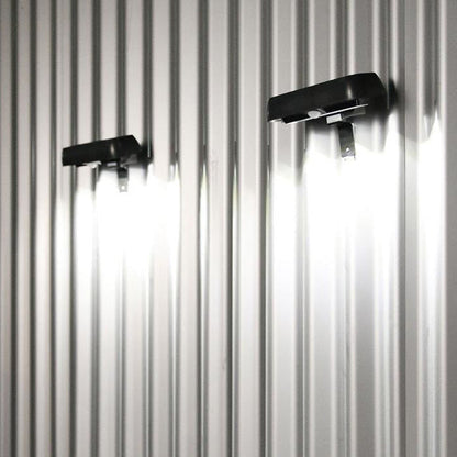 Reeve Solar Security Light, Black Waterproof Wireless Solar Wall Light for Gate, Door & Garage
