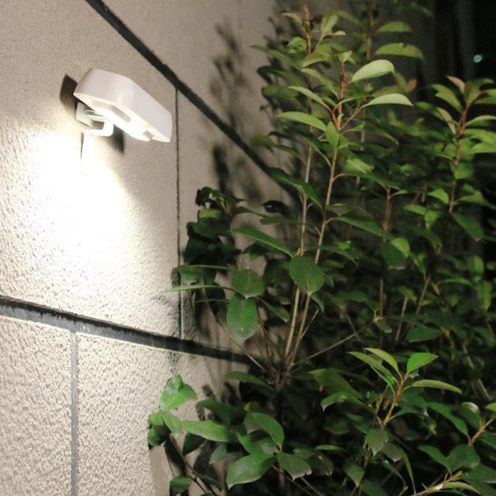 Reeve Solar Security Light, Black Waterproof Wireless Solar Wall Light for Gate, Door & Garage
