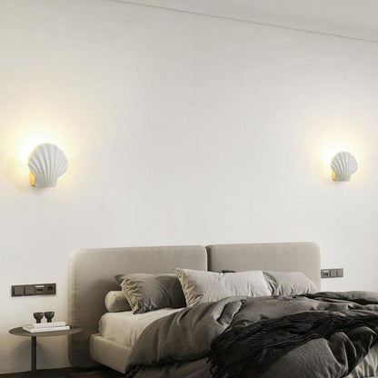 Cowrie Shell Wall Sconce, IP65 Waterproof LED Outdoor Wall Light for Courtyard, Terrace & Garden Wall