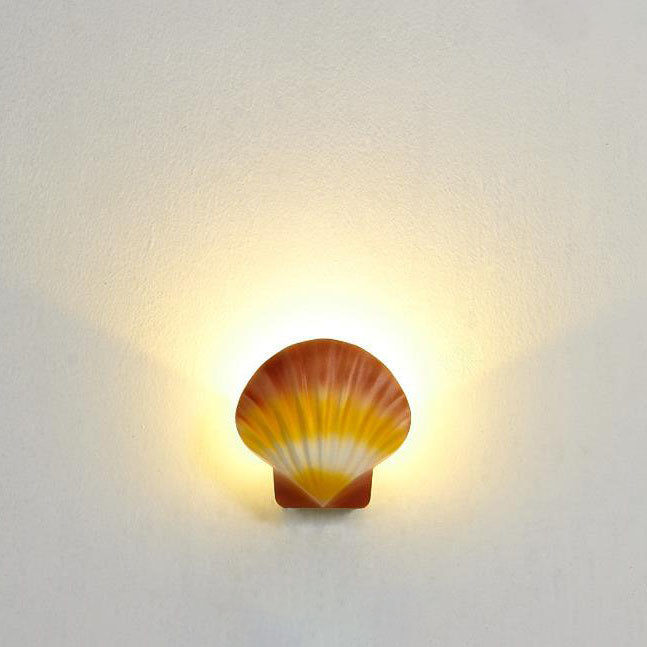 Cowrie Shell Wall Sconce, IP65 Waterproof LED Outdoor Wall Light for Courtyard, Terrace & Garden Wall