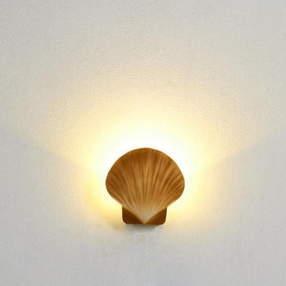 Cowrie Shell Wall Sconce, IP65 Waterproof LED Outdoor Wall Light for Courtyard, Terrace & Garden Wall