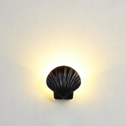 Cowrie Shell Wall Sconce, IP65 Waterproof LED Outdoor Wall Light for Courtyard, Terrace & Garden Wall
