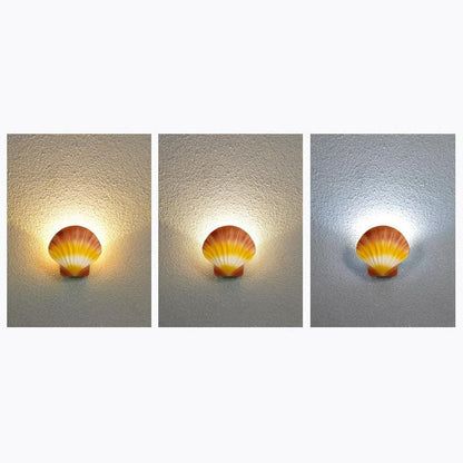 Cowrie Shell Wall Sconce, IP65 Waterproof LED Outdoor Wall Light for Courtyard, Terrace & Garden Wall