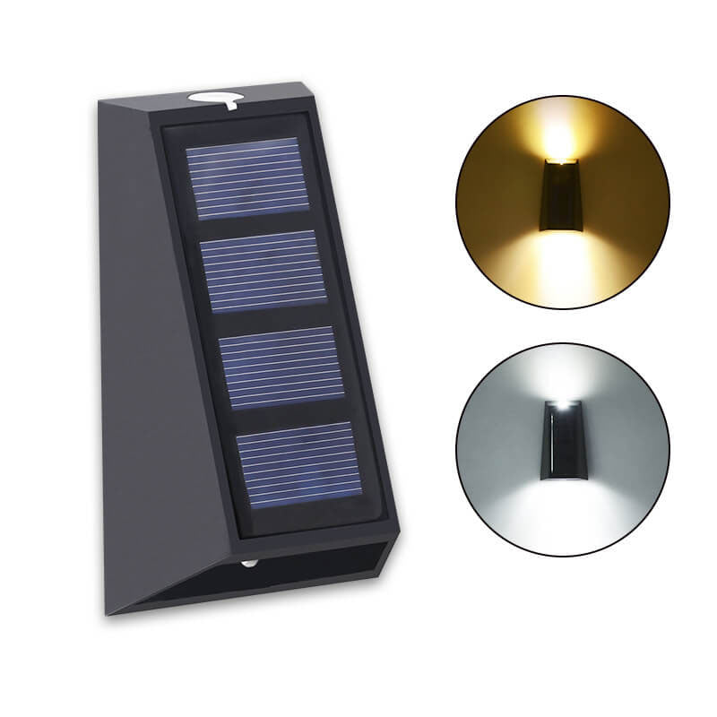 Aurora Solar Colour Light, Black Wireless Solar RGB Colour Changing Garden Light for Fence, Patio & Deck