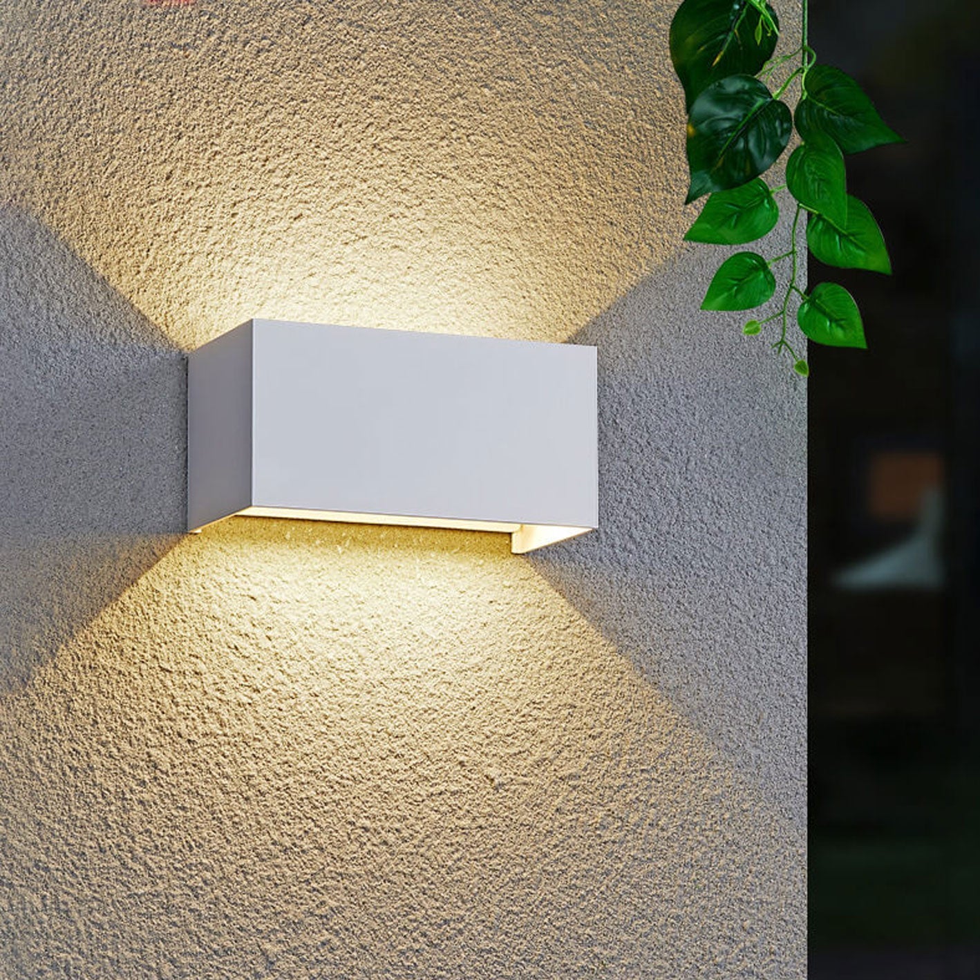 Wexford Up Down Wall Light, Black IP65 Waterproof LED Outdoor Wall Sconce for Front Door, Driveway & Garage