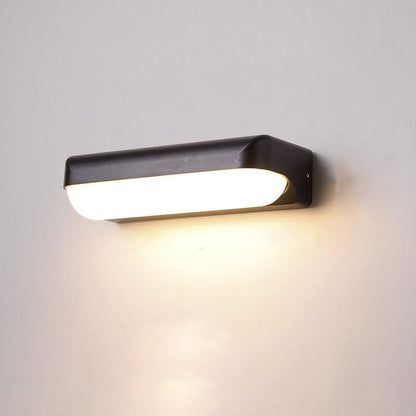 Ellery Ring Wall Sconce, Retro Black IP65 Waterproof LED Up Down Outdoor Light for Porch & Brick Wall