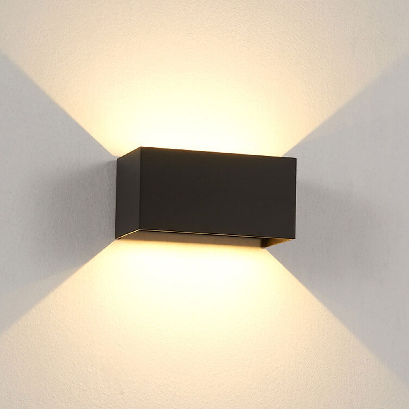 Wexford Up Down Wall Light, Black IP65 Waterproof LED Outdoor Wall Sconce for Front Door, Driveway & Garage