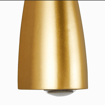 Ridge Twin Spot Sconce, Slim Gold LED Indoor Wall Light for Hallway, Mirror, Alcove & Headboard